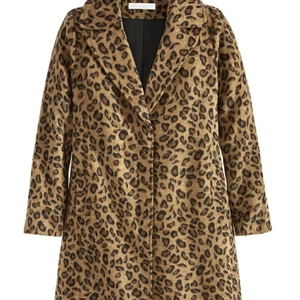 Adyson Parker Cheetah print coat, size XS